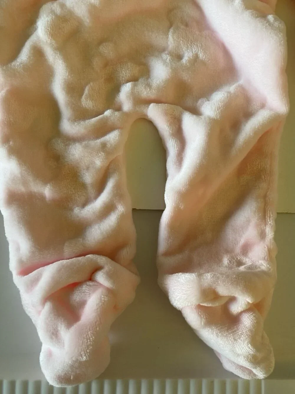Little Beginnings Baby Girl Bear/Bunny Fleece Hooded Footy Coverup Pink 0-3 Mos